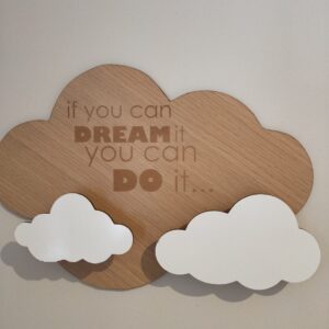 Inspirational 3D Cloud Nordic Nursery Decor Wall Hanging