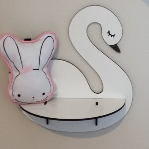 Swan Mini Shelf Nursery Decor