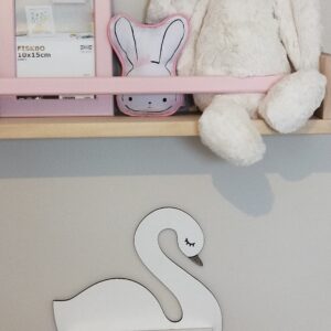 Swan Mini Shelf Nursery Decor