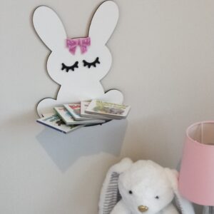 Sleepy Bunny Rabbit Mini Shelf Nursery Decor