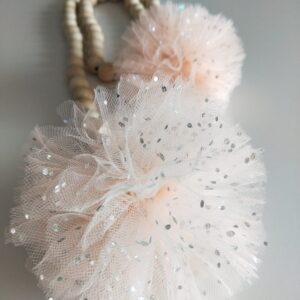 Peach Tulle PomPom