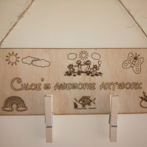 Kids Art Display Plaque / Kids Artwork Organiser | By Dezign Gifts