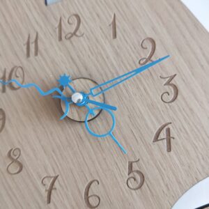 Sailboat Wooden Wall Clock for Nursery or Baby Room | By Dezign Gifts