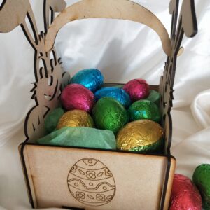 Rustic Wooden Easter Bunny Easter Egg Holder | By Dezign Gifts