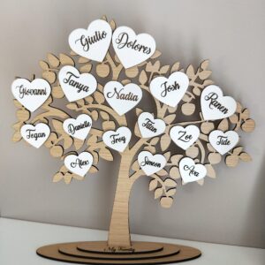 Laser Cut Wooden Family Tree | By Dezign Gifts
