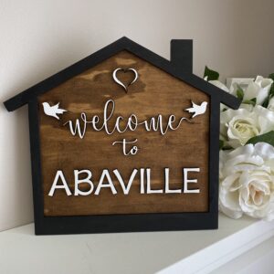 Customised "Welcome to" Wall Sign