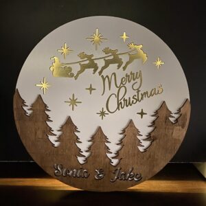 3D Custom Christmas door hanger | By Dezign Gifts