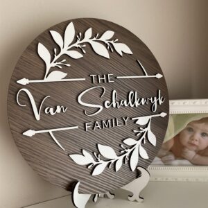 Personalised Family Name PlaquePersonalised Family Name Plaque | By Dezign Gifts